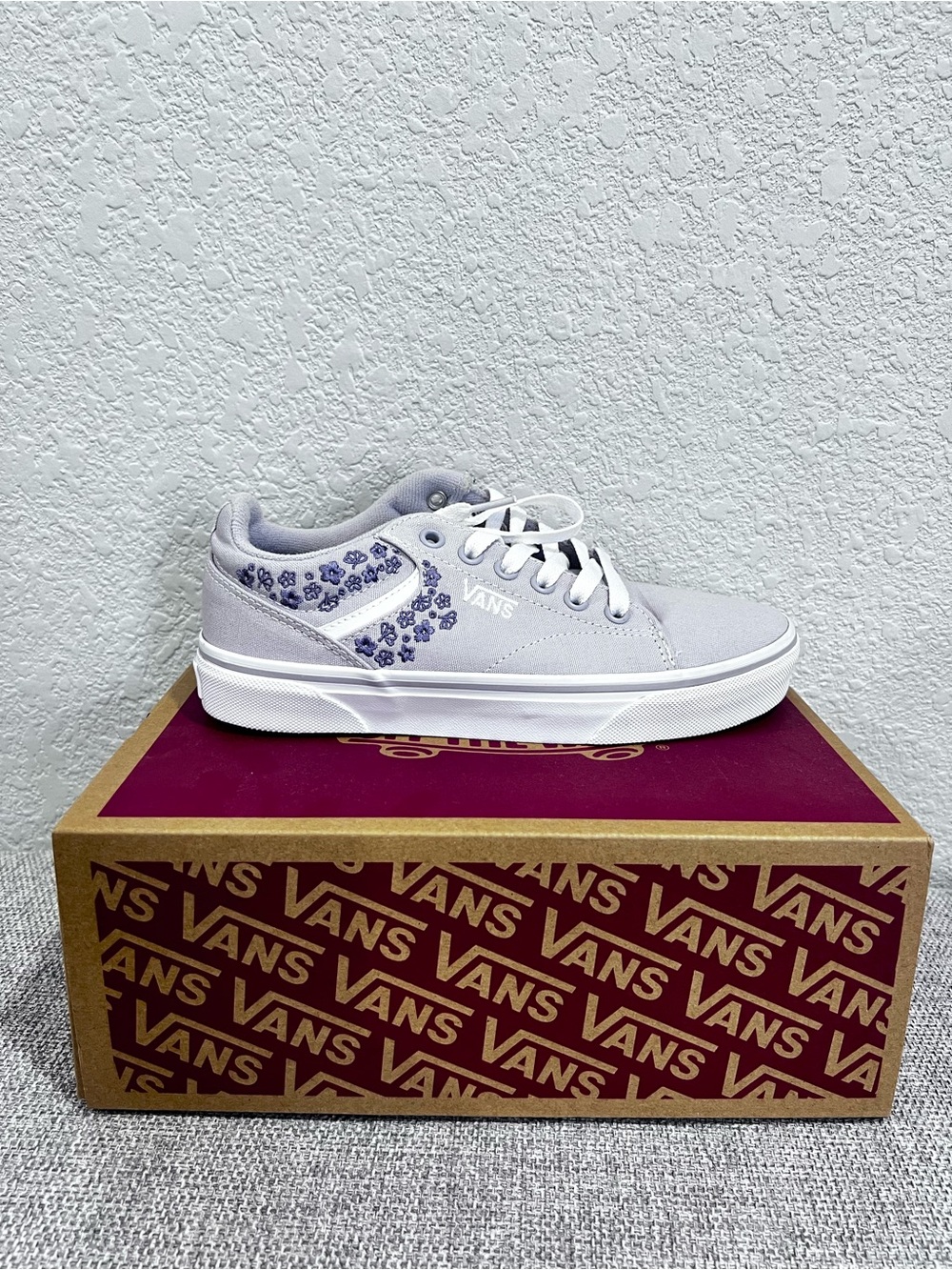 Vans Light Lavender Floral Low-Top Sneakers